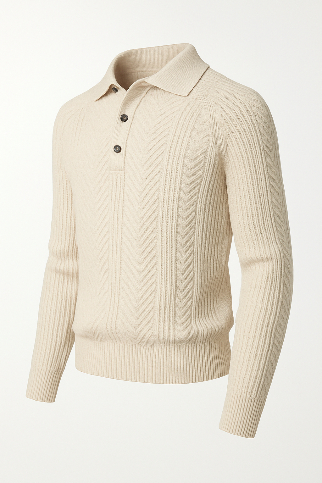 Polo Masculin Élégant avec Col Nerveux 2