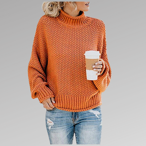 Pull Femme Élégant à Col Roulé Confortable pour Automne-Hiver 5