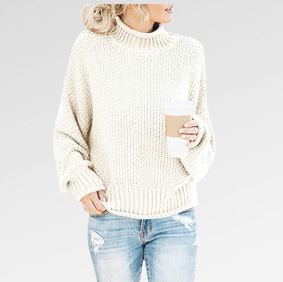 Pull Femme Élégant à Col Roulé Confortable pour Automne-Hiver 6
