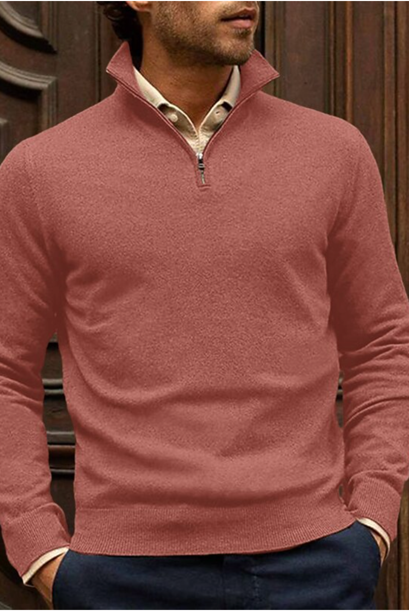 Pull Zip-Up Élégant et Confortable pour Hommes 1