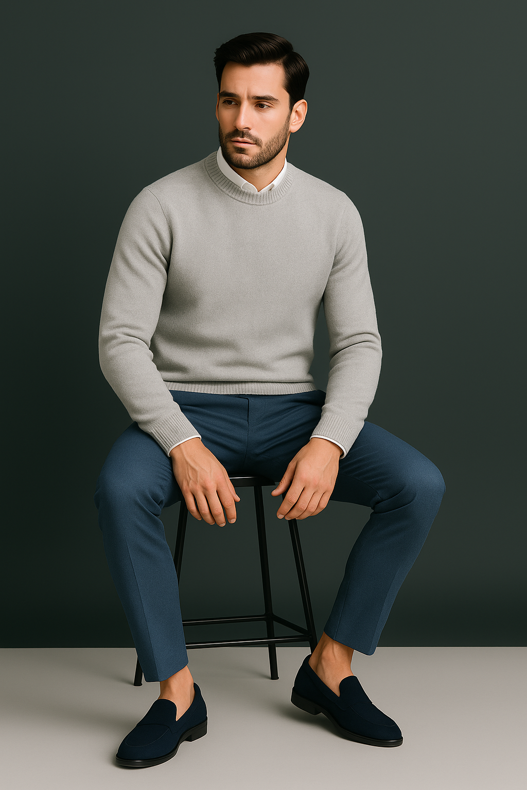 Pull en Cachemire Élégant et Chaleureux pour Hommes 2