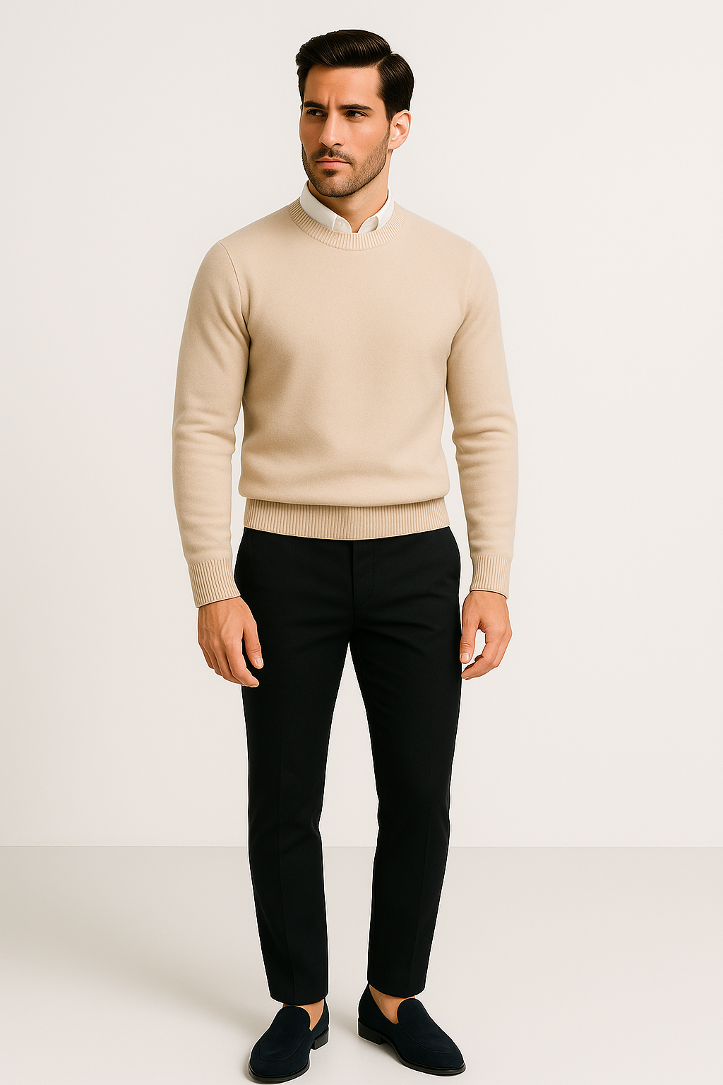 Pull en Cachemire Élégant et Chaleureux pour Hommes 4