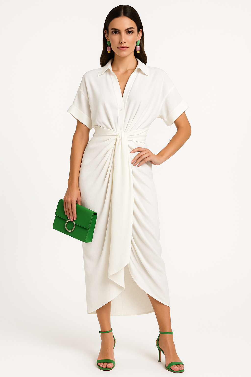 Robe Longue Femme Élégante au Style Minimaliste et Confortable 0