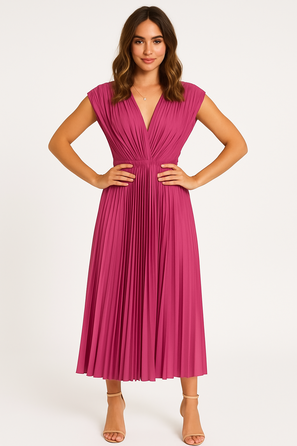 Robe de Soirée Élégante à Décolleté en V Flatteur pour Femme 0