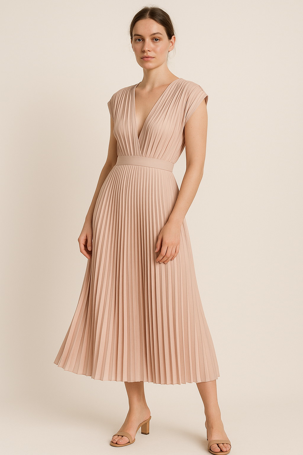 Robe de Soirée Élégante à Décolleté en V Flatteur pour Femme 1