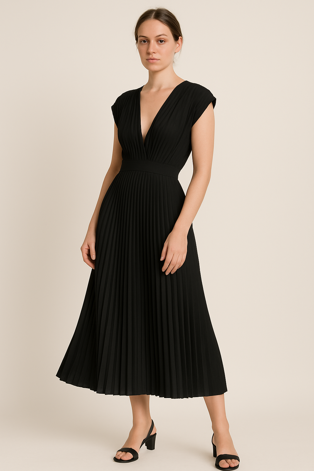Robe de Soirée Élégante à Décolleté en V Flatteur pour Femme 3