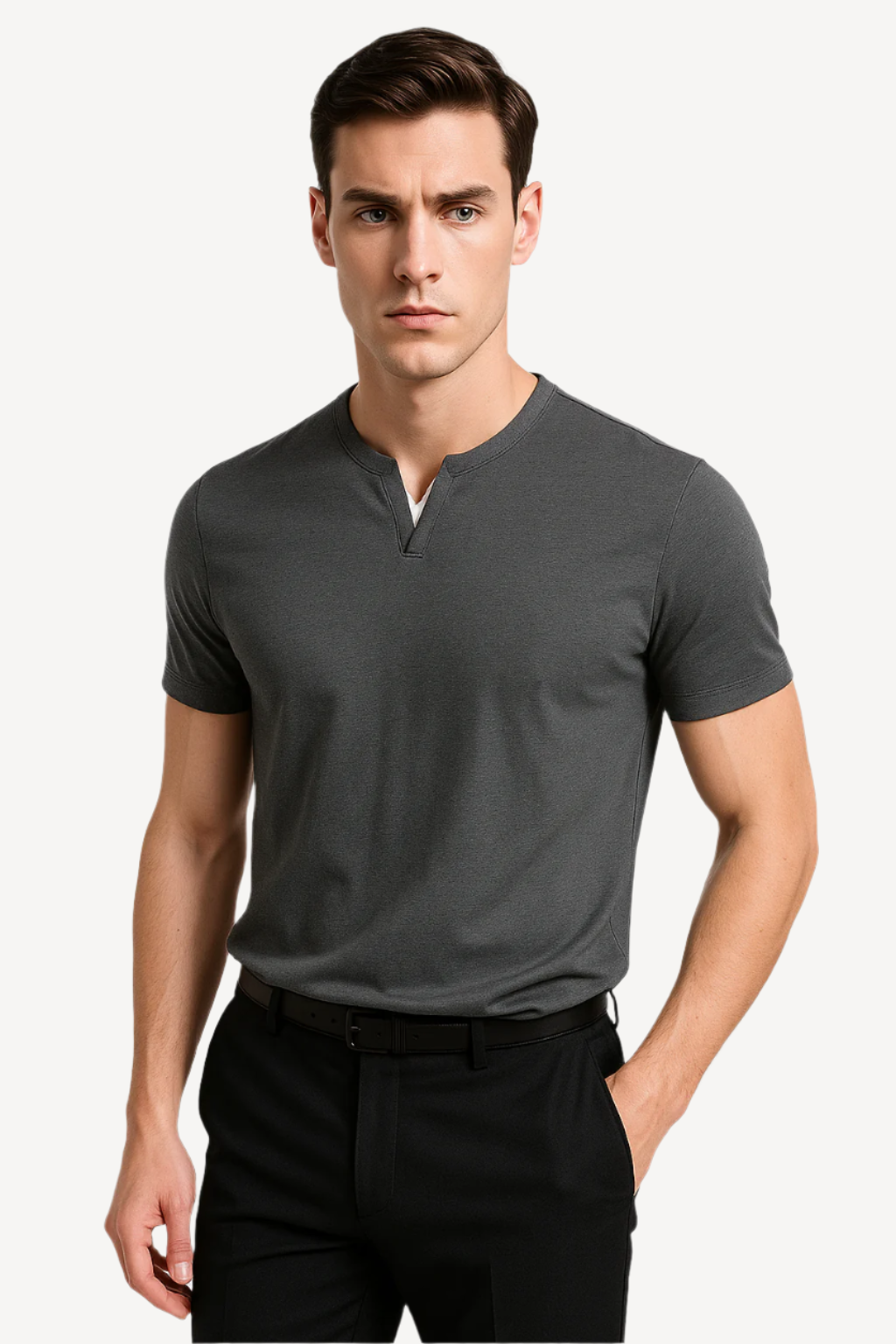 Tee Shirt Homme Slim Fit Élégant et Respirant 0