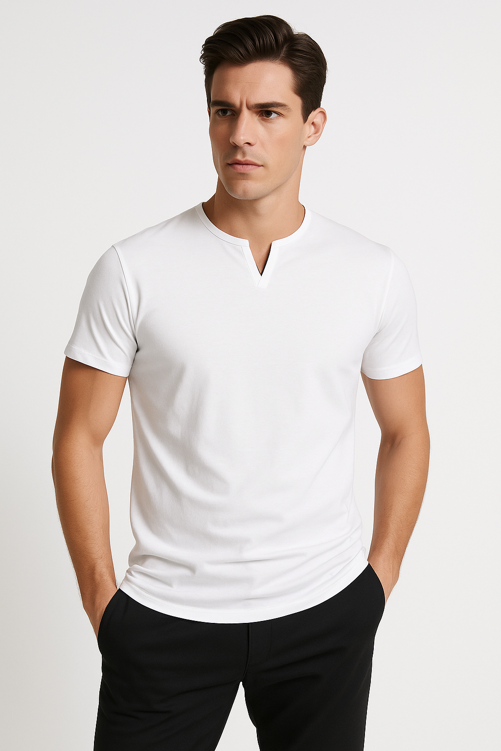 Tee Shirt Homme Slim Fit Élégant et Respirant 1