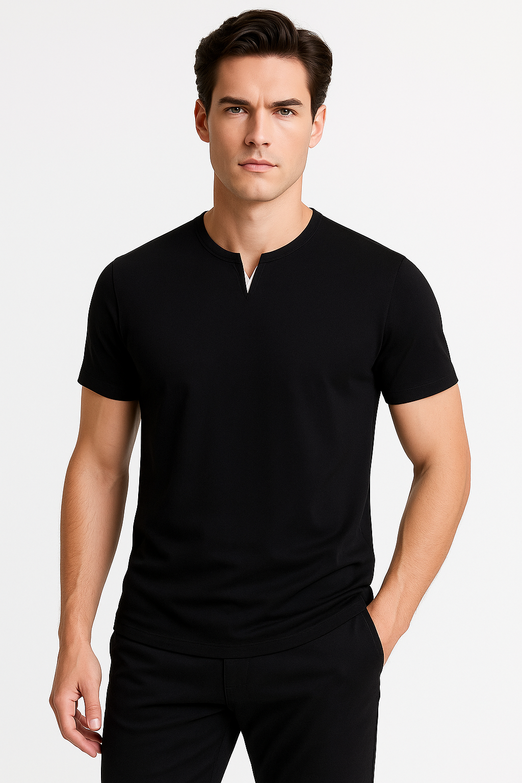 Tee Shirt Homme Slim Fit Élégant et Respirant 2
