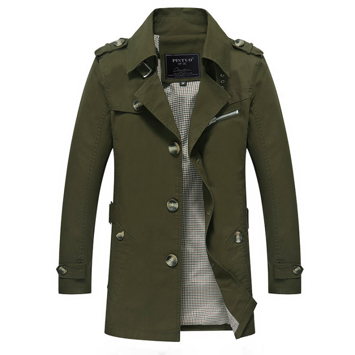 Trench Étanche Élégant pour Hommes avec Style Polyvalent 2