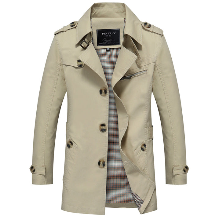 Trench Étanche Élégant pour Hommes avec Style Polyvalent 3