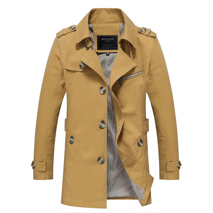 Trench Étanche Élégant pour Hommes avec Style Polyvalent 4