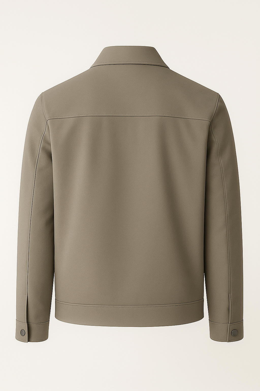 Veste Décontractée Kaki Élégante pour Hommes et Femmes avec Doublure à Carreaux 4