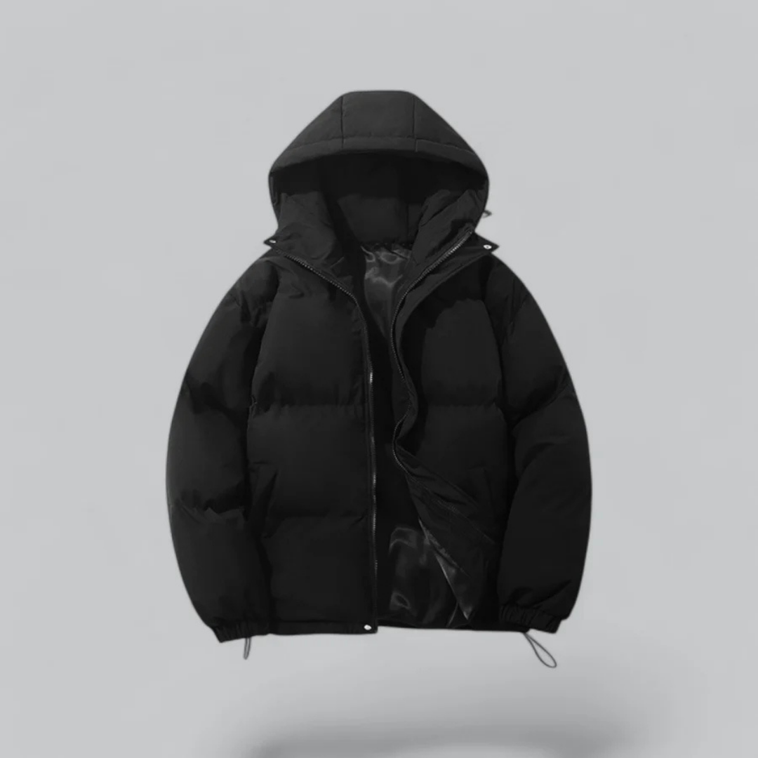 Veste Isolante Classique avec Capuche pour Hommes - Confort Optimal pour l'Hiver 0