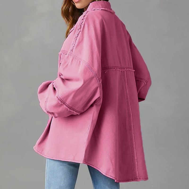 Veste en Jean Femme Larges au Style Énergique et Confortable pour Toutes Occasions 1