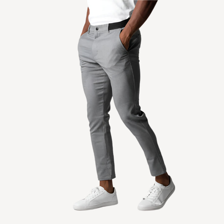 Pantalon Chino Homme Élégant au Confort Optimal-1