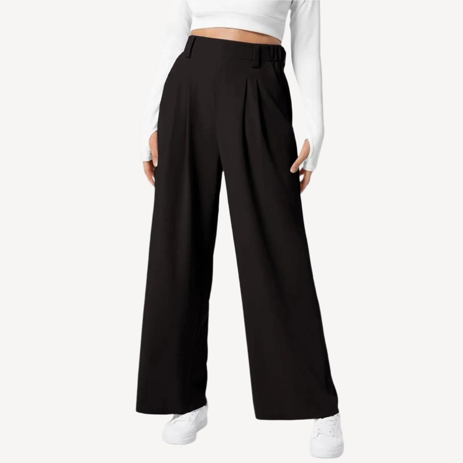 Pantalon Fluide Femme Élégant au Confort Optimal-1