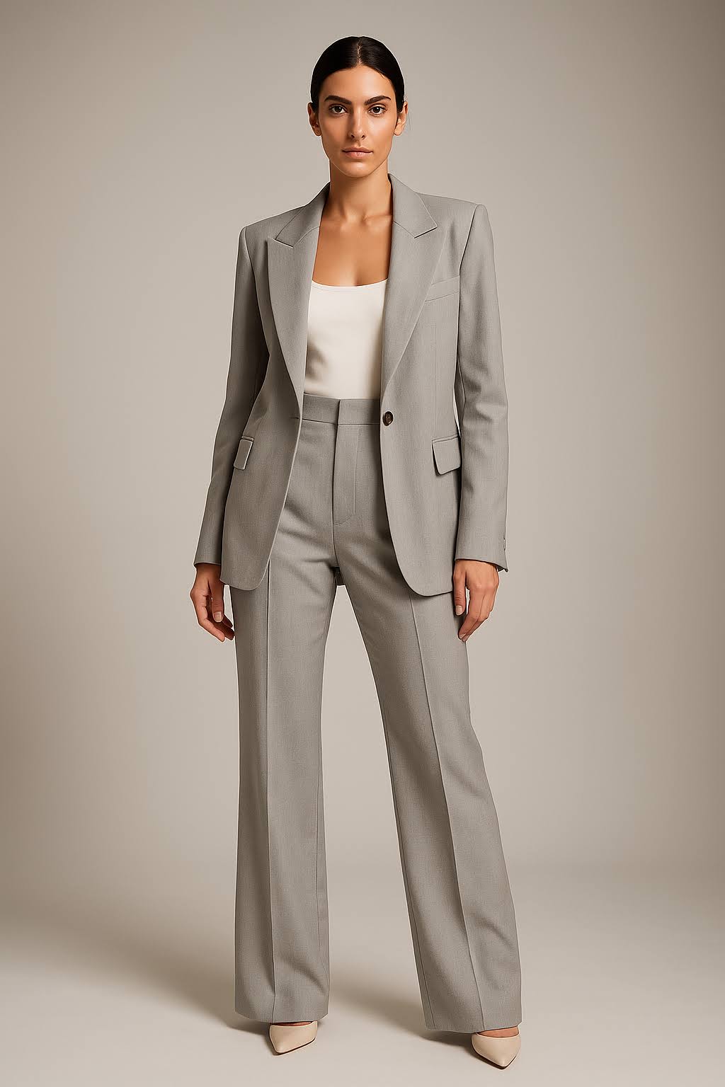 Variant image for Costume Femme Élégant avec Blazer Slim Fit et Pantalon Confortable-13
