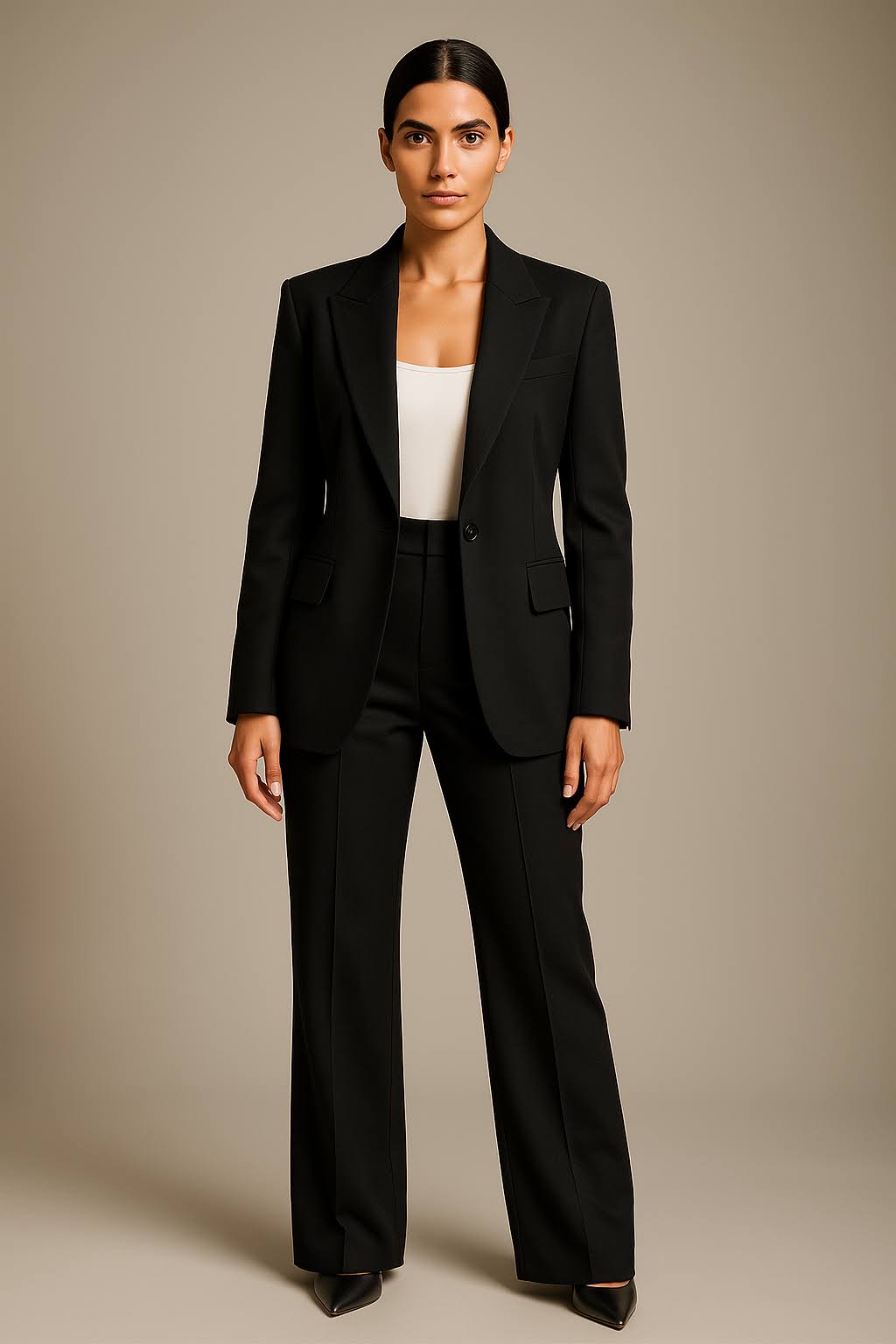 Variant image for Costume Femme Élégant avec Blazer Slim Fit et Pantalon Confortable-25