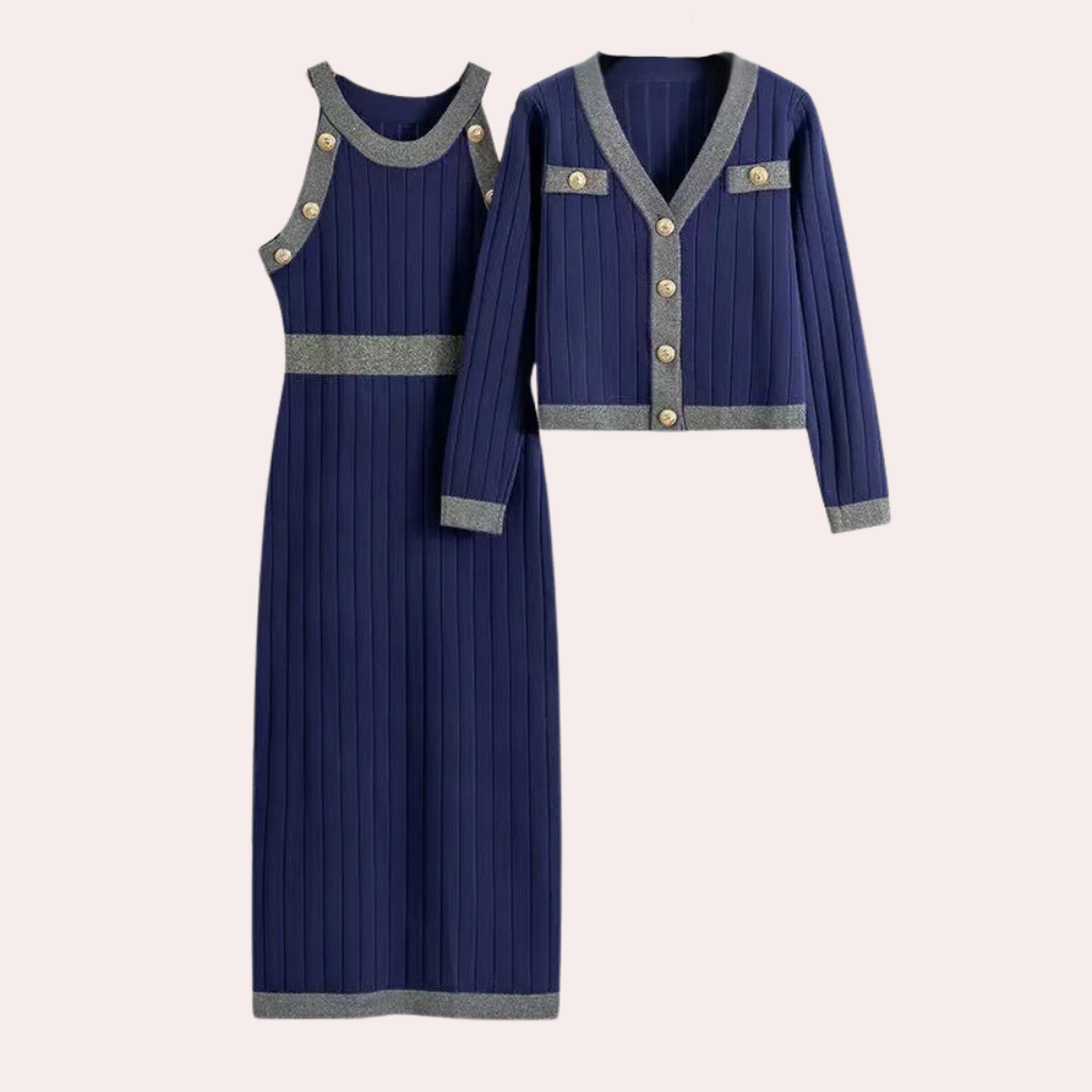 Variant image for Ensemble Tailleur Femme Élégant et Polyvalent pour Toutes Occasions-11