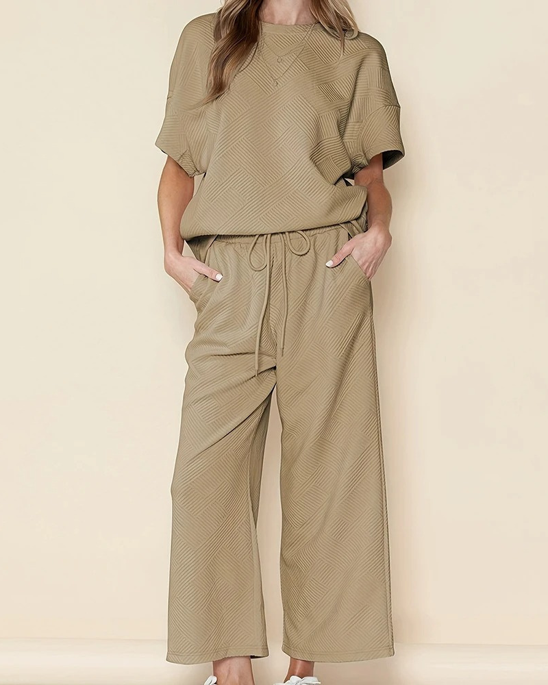 Variant image for Ensemble Femme Chic Décontracté avec Silhouette Fluide-1