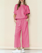 Ensemble Femme Chic avec Pantalon Large Confortable-3