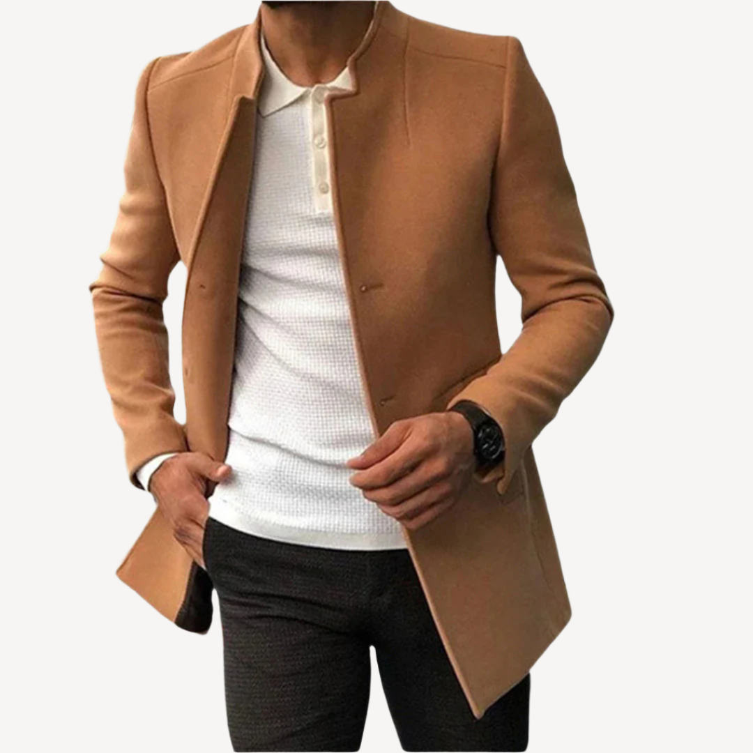 Veste Homme Élégante Longue au Confort Optimal pour l'Hiver-1