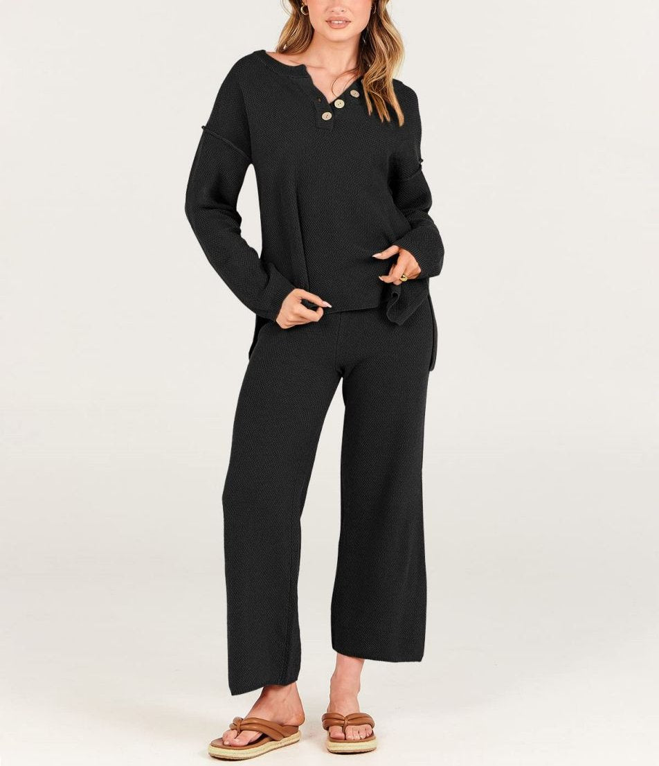 Variant image for Ensemble Tailleur Femme Élégant avec Décolleté en V-1