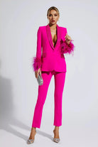 Ensemble Tailleur Femme Éblouissant au Style Élégant-2