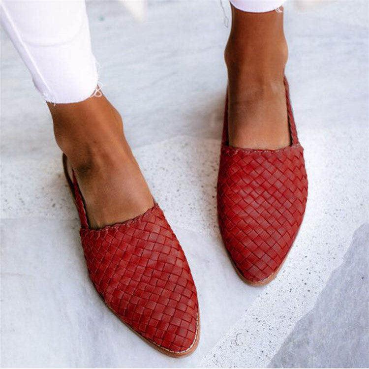 Ballerines Femme Tressées Confortables au Style Élégant 2