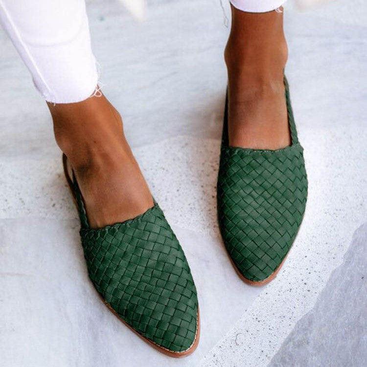 Ballerines Femme Tressées Confortables au Style Élégant 4