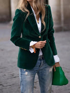 Blazer Femme Chic à Coupe Ajustée pour un Style Élégant 0