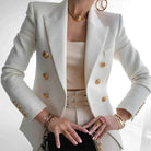 Blazer Femme Double Boutonnage Élégant au Style Sophistiqué 2
