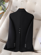 Blazer Femme Rose Slim Fit Élégant avec Revers Classique 7