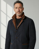 Blazer Homme – Veste Élégante en Faux Suède avec Col Montant pour un Style Sophistiqué en Automne/Hiver 4