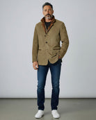 Blazer Homme – Veste Élégante en Faux Suède avec Col Montant pour un Style Sophistiqué en Automne/Hiver 8