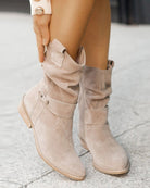 Bottines Élégantes Femme à Talon Bas avec Fermeture Éclair Latérale, Confort Optimal 0
