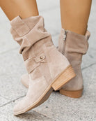 Bottines Élégantes Femme à Talon Bas avec Fermeture Éclair Latérale, Confort Optimal 1
