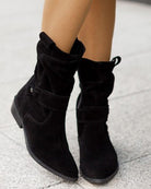 Bottines Élégantes Femme à Talon Bas avec Fermeture Éclair Latérale, Confort Optimal 4