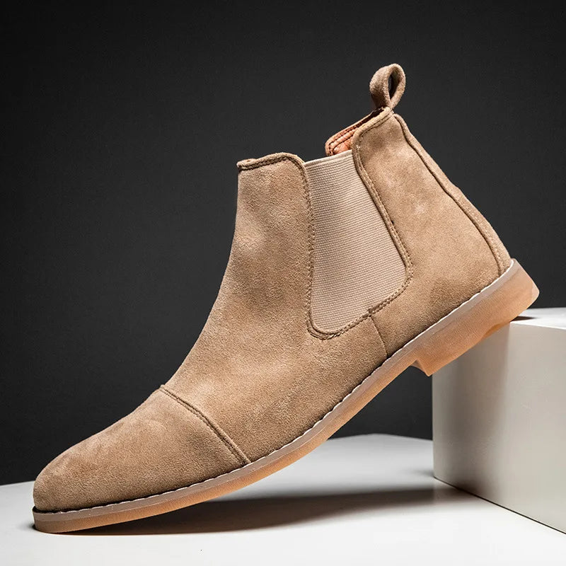Bottines Homme Chelsea Jaunes Confortables et Élégantes 0