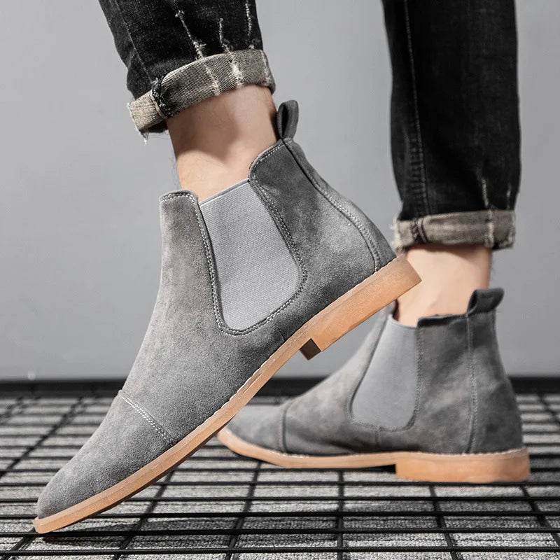 Bottines Homme Chelsea Jaunes Confortables et Élégantes 2