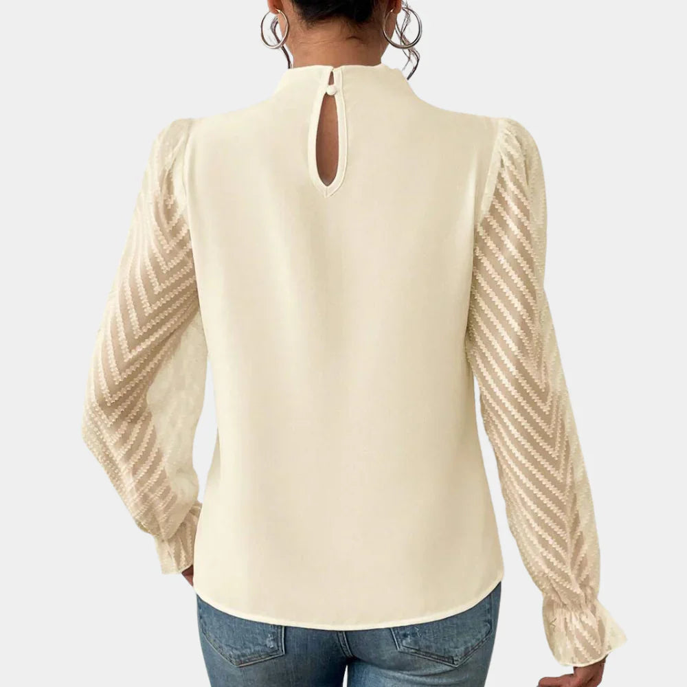 Blouse Femme Élégante et Aérée avec Manches Papillon-3