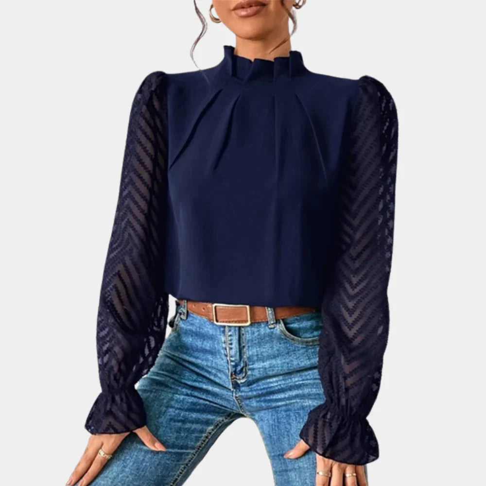 Variant image for Blouse Femme Élégante et Aérée avec Manches Papillon-21