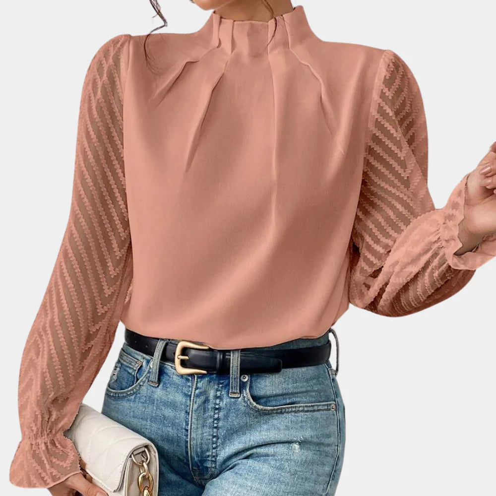 Variant image for Blouse Femme Élégante et Aérée avec Manches Papillon-16