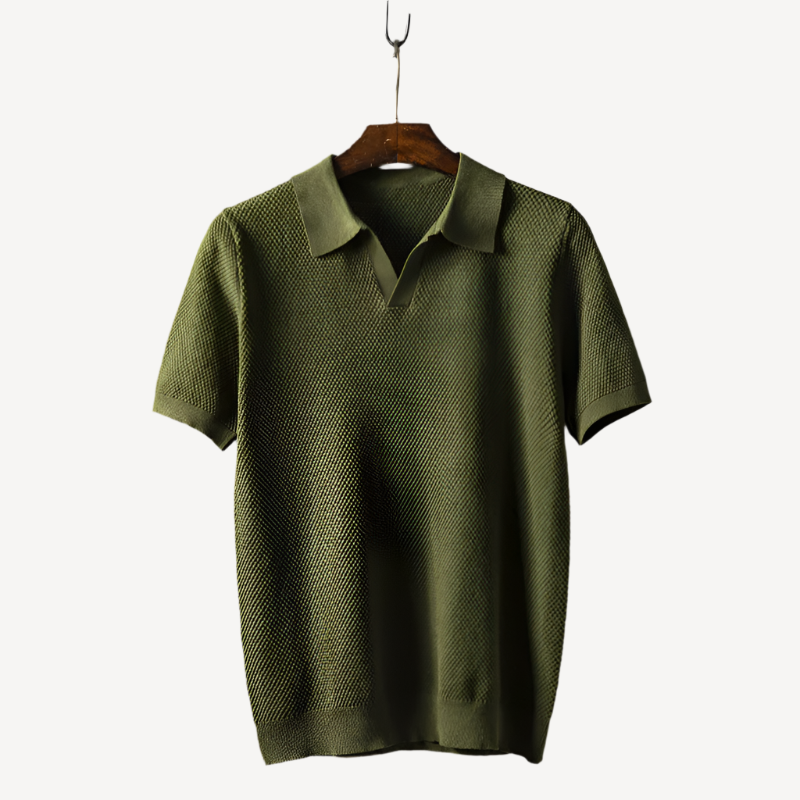 Polo Manche Longue Homme Élégant au Confort Optimal-1