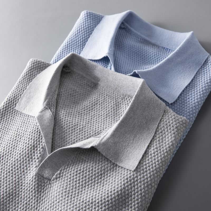 Polo Manche Longue Homme Élégant au Confort Optimal-3