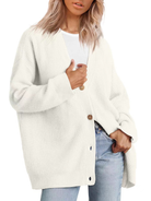 Cardigan Femme Décontracté à Col en V avec Détails Boutonnés pour un Confort Optimal 5