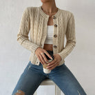 Cardigan Femme Tendance à Boutons au Style Polyvalent pour un Confort Optimal 0