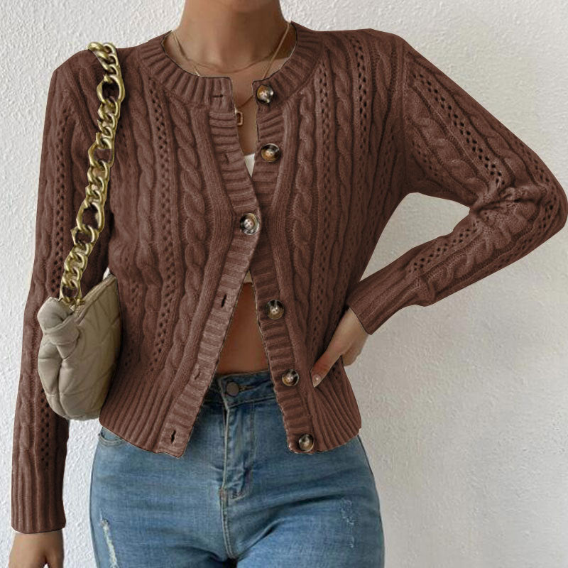 Cardigan Femme Tendance à Boutons au Style Polyvalent pour un Confort Optimal 3