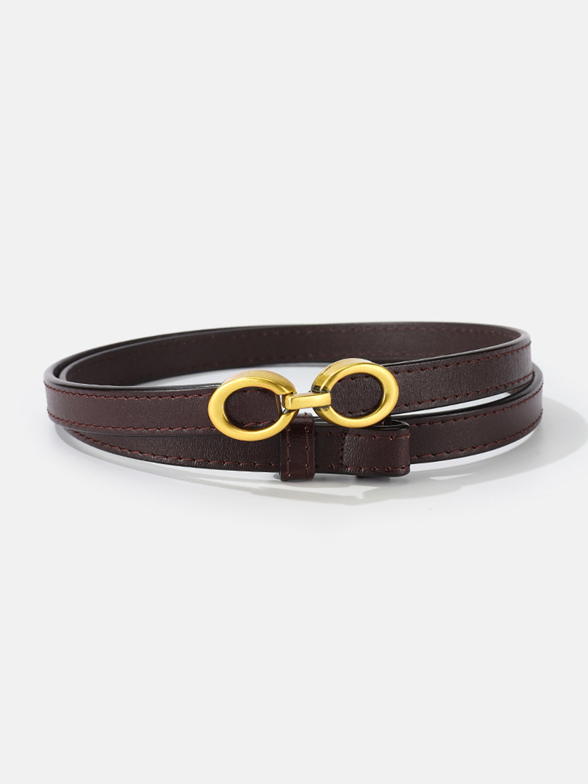 Ceinture Femme Luxe avec Boucle Dorée Élégante 1